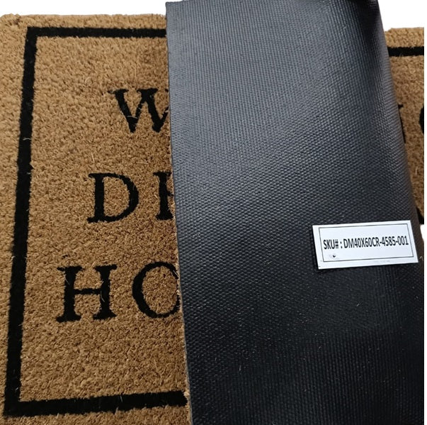 Coir Doormat, 60cm x 40cm - 'Oh No Not You Again'