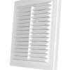 White Louvre Vent with Fly Screen, 150mm x 150mm