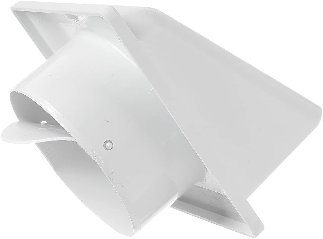 White External Louvre Vent with Hood, 100mm x 100mm