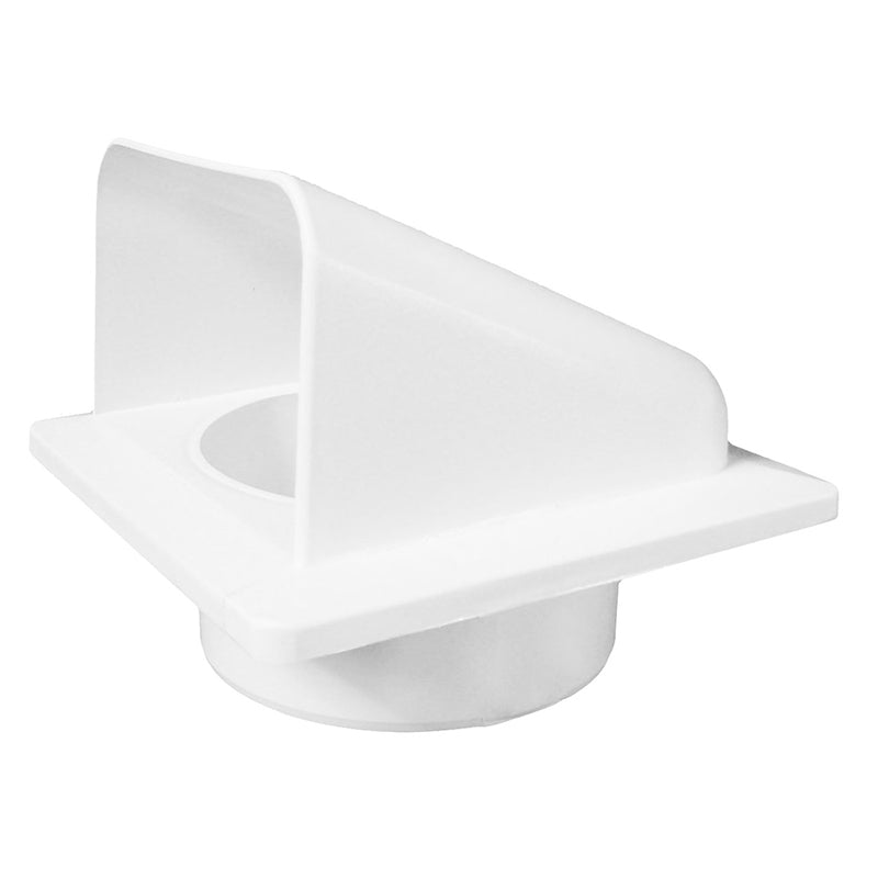 White External Louvre Vent with Hood, 100mm x 100mm