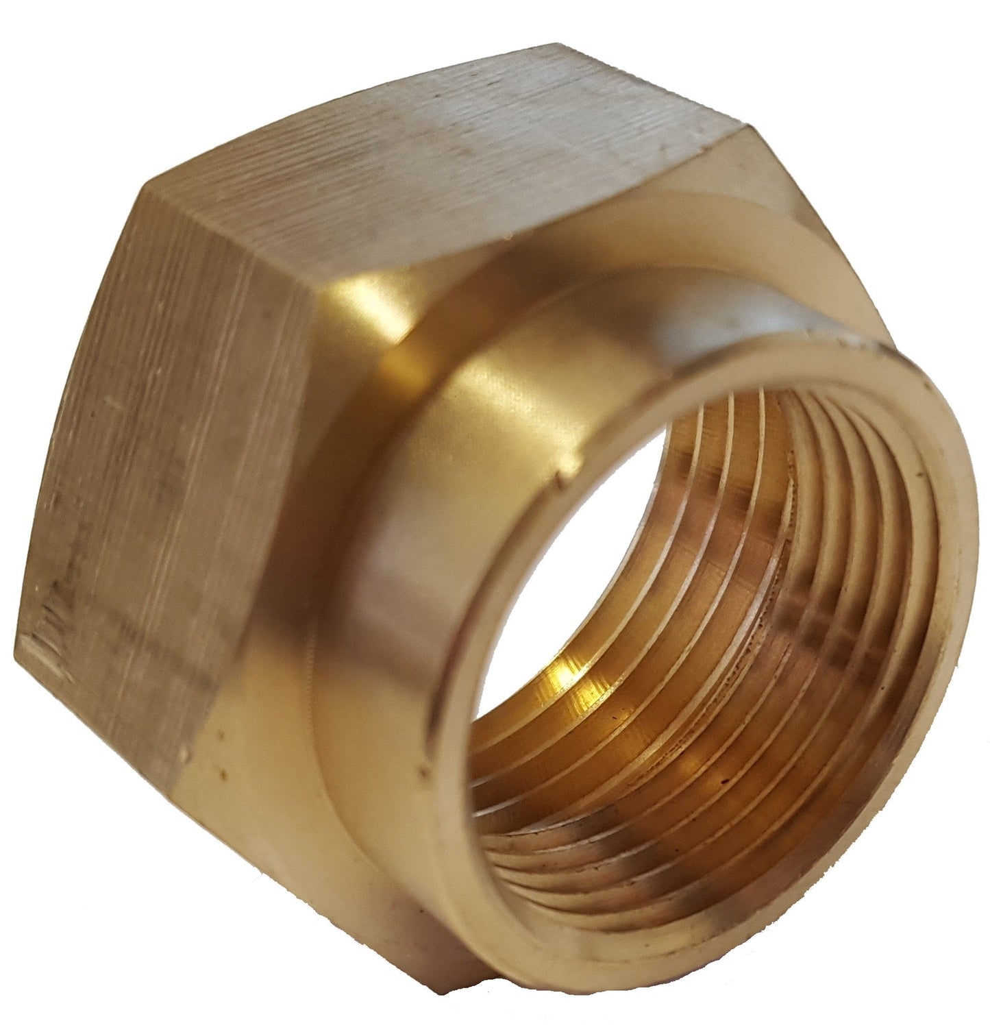 Female Brass Reducing Socket Bushing, 3/4" - 1/2"