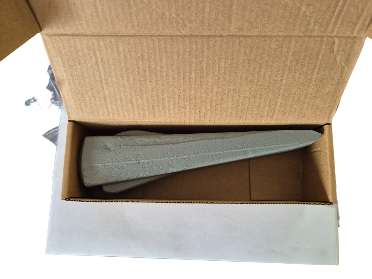 Grey Spiked Steel Log Splitting Wedge, 2.27kg