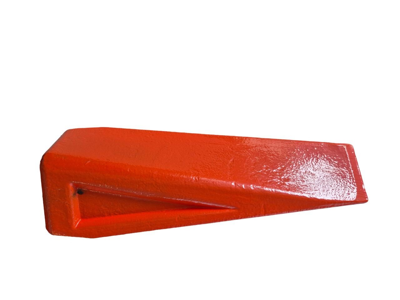 Red Twisted Steel Log Splitting Wedge, 2kg