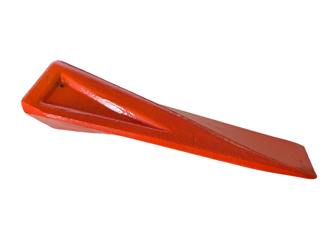 Red Twisted Steel Log Splitting Wedge, 2kg