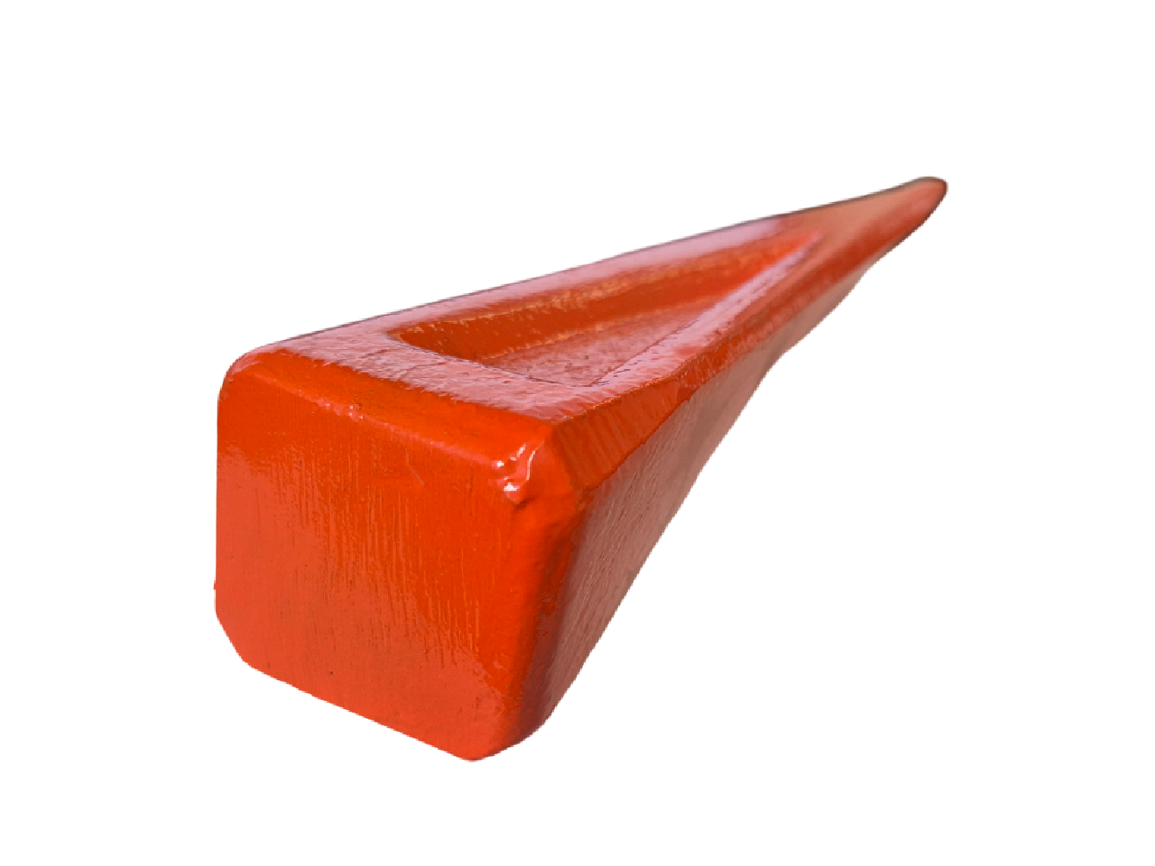 Red Twisted Steel Log Splitting Wedge, 2kg
