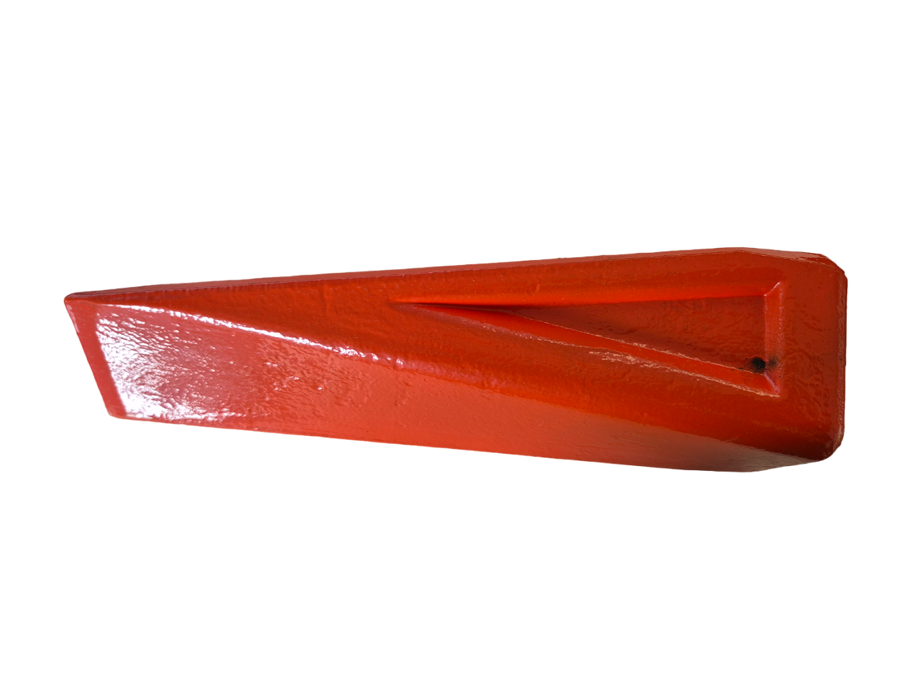 Red Twisted Steel Log Splitting Wedge, 2kg