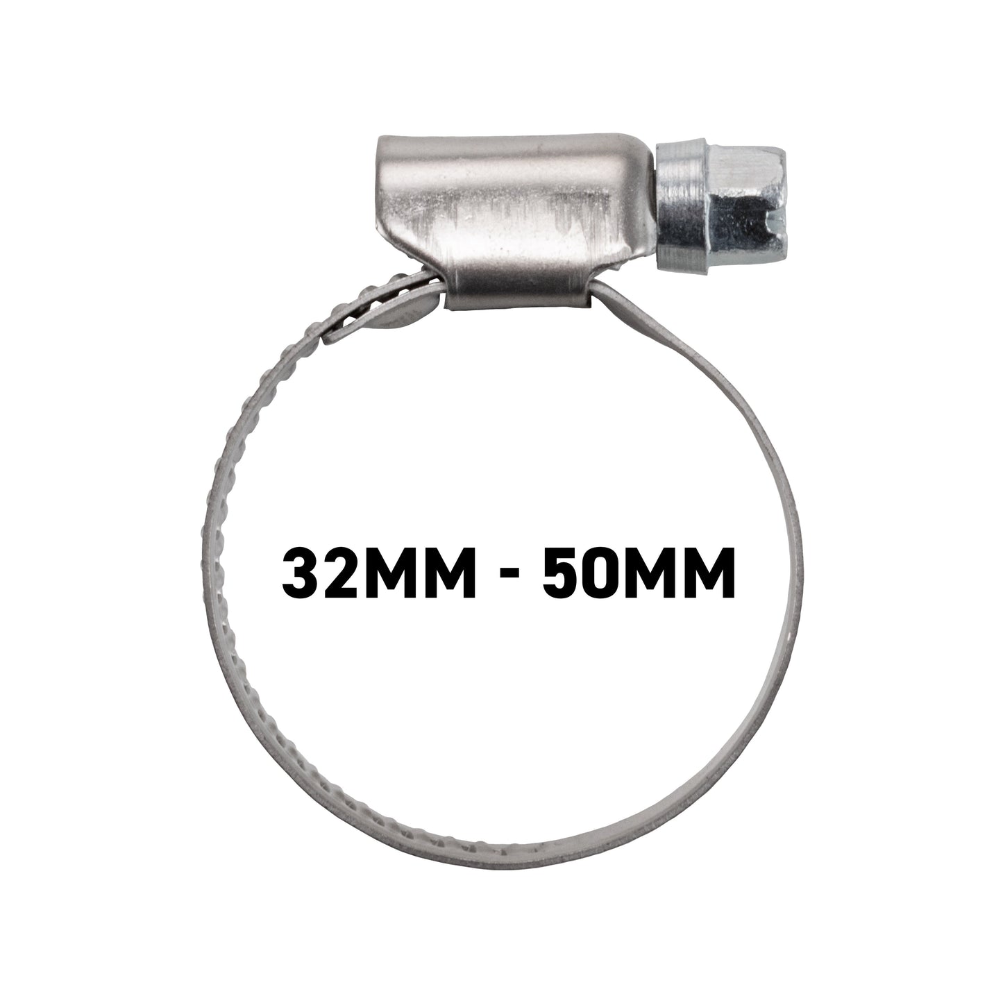 W2 Stainless Steel Hose Clips, 32mm - 50mm