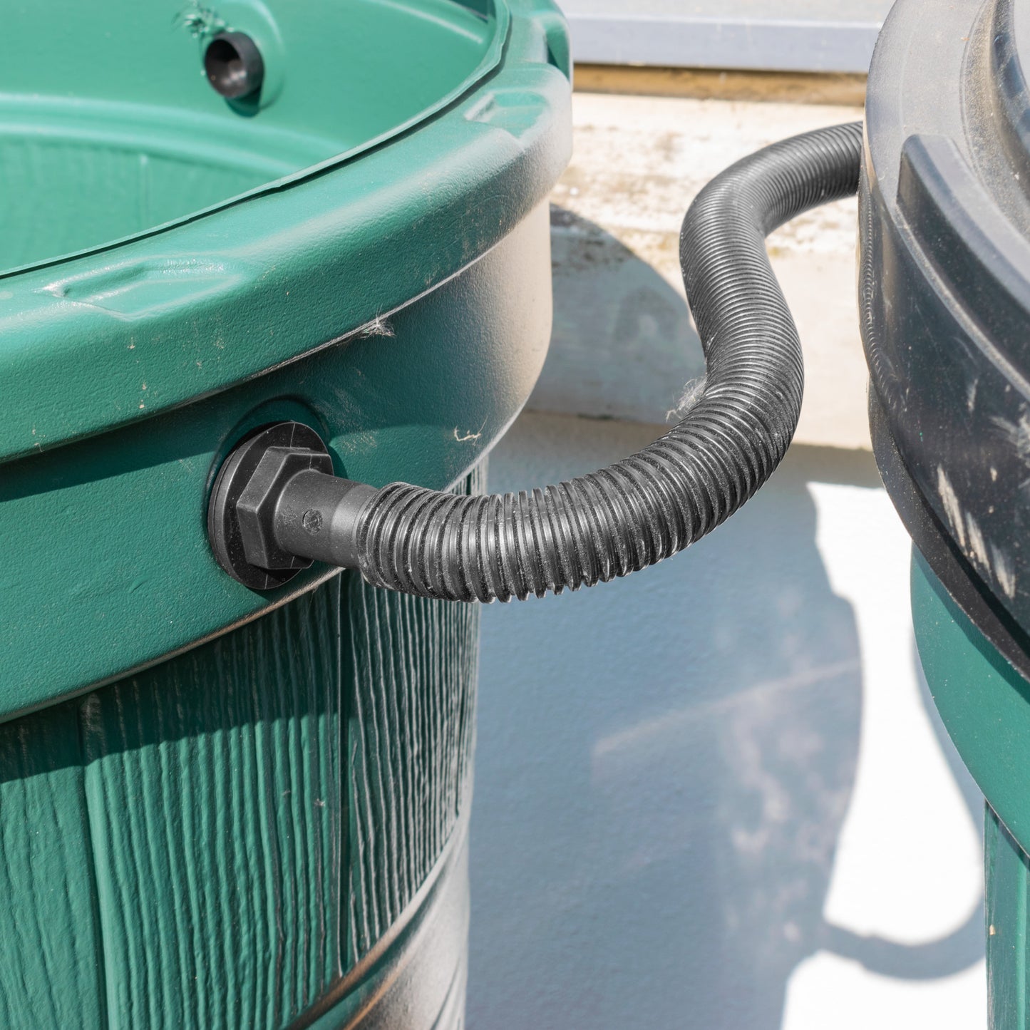 Water Butt Overflow Adapter with Nut & Washer, 1"