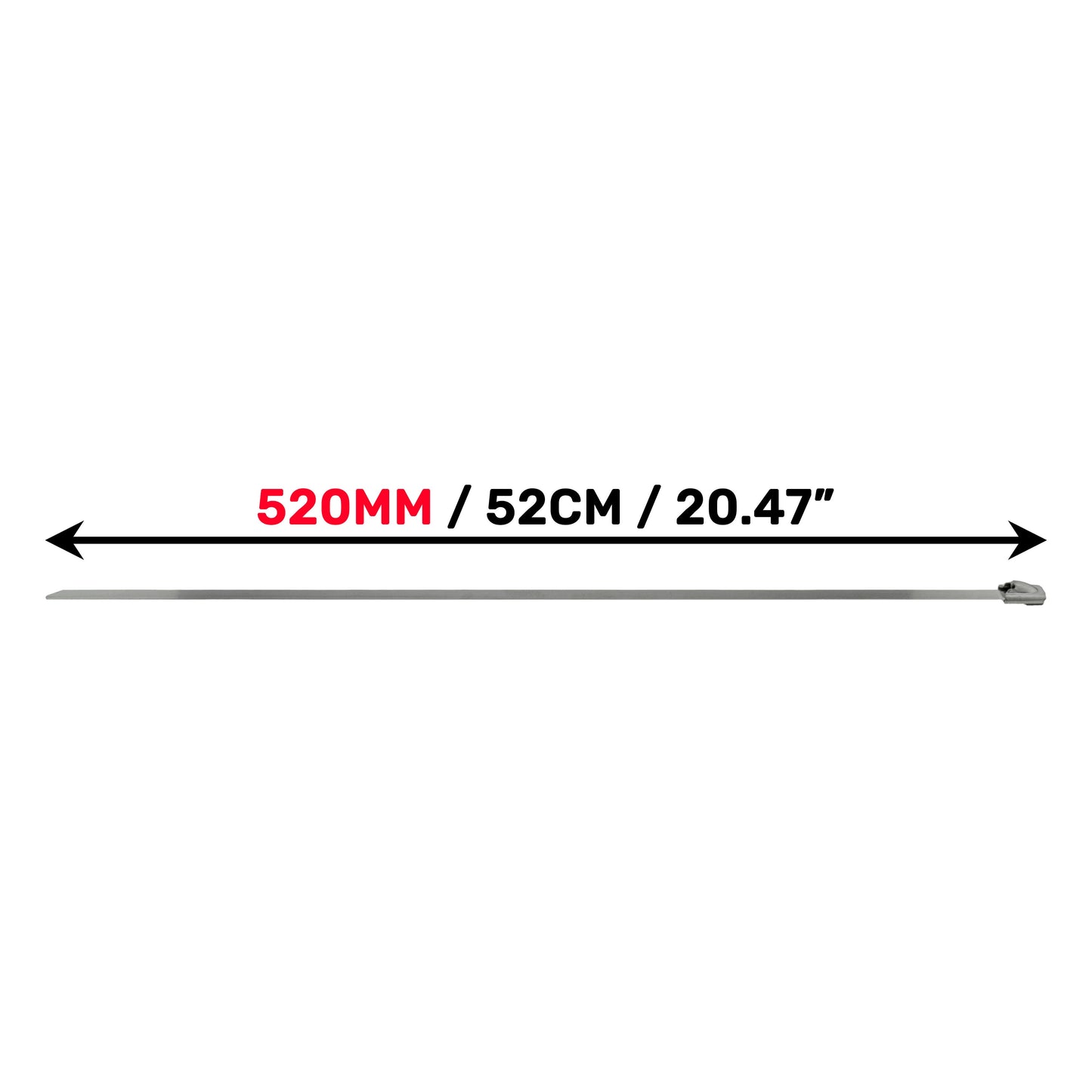 Stainless Steel Cable Ties, 4.6mm x 520mm