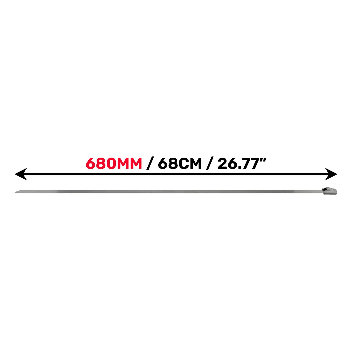 Stainless Steel Cable Ties, 4.6mm x 680mm