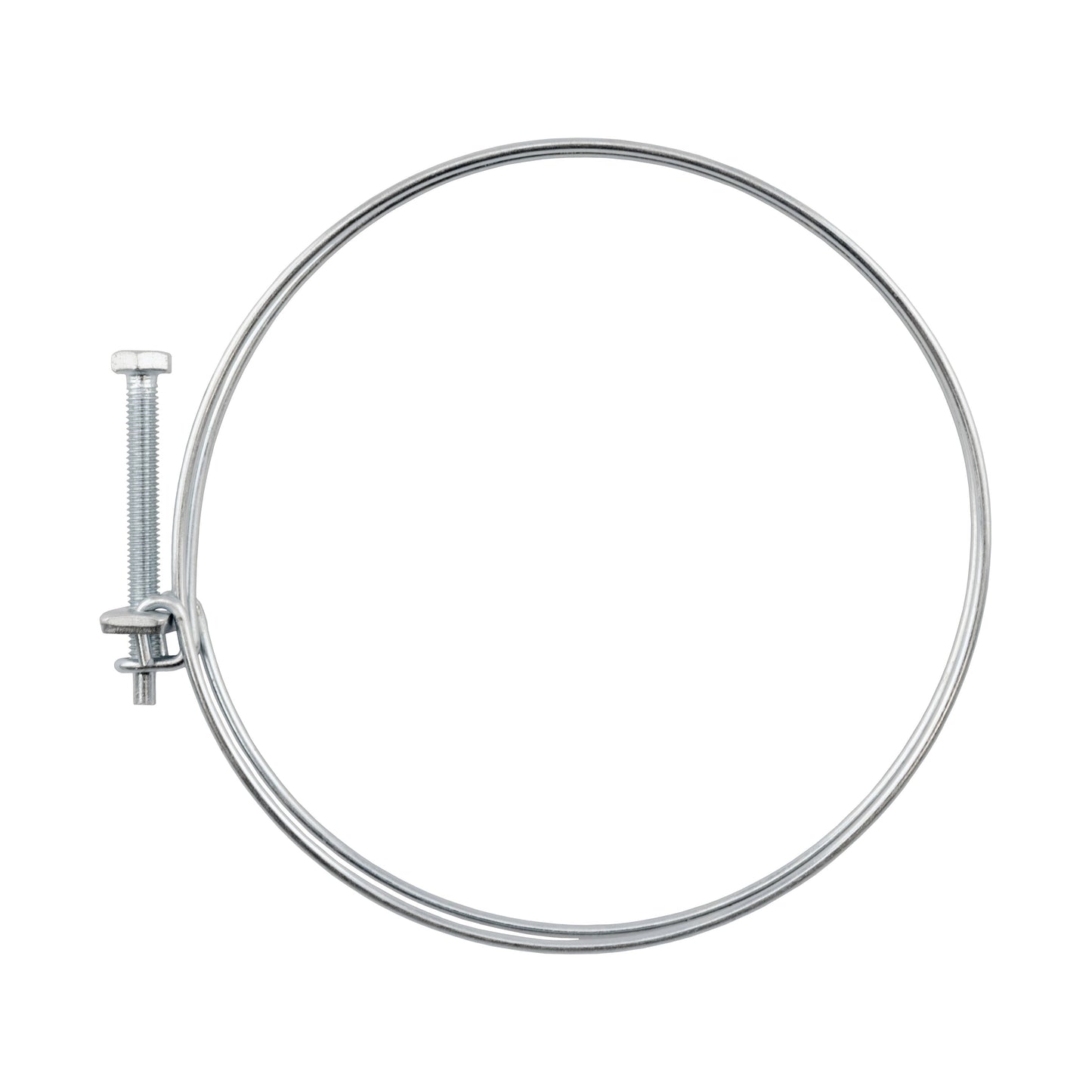 Galvanised Steel Double Wire Hose Clamps, 75mm-80mm