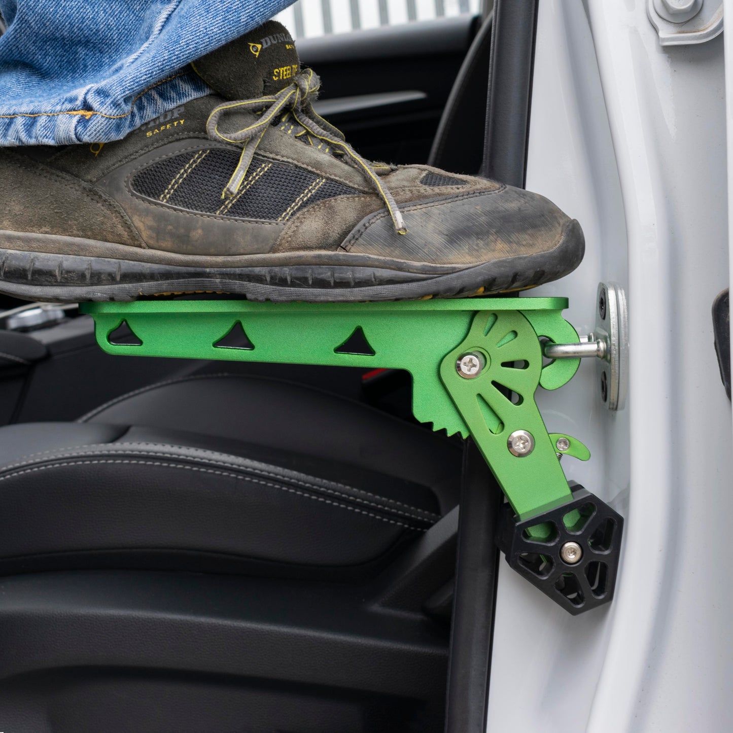 Type E Vehicle Car Door Step Up Ladder, Green