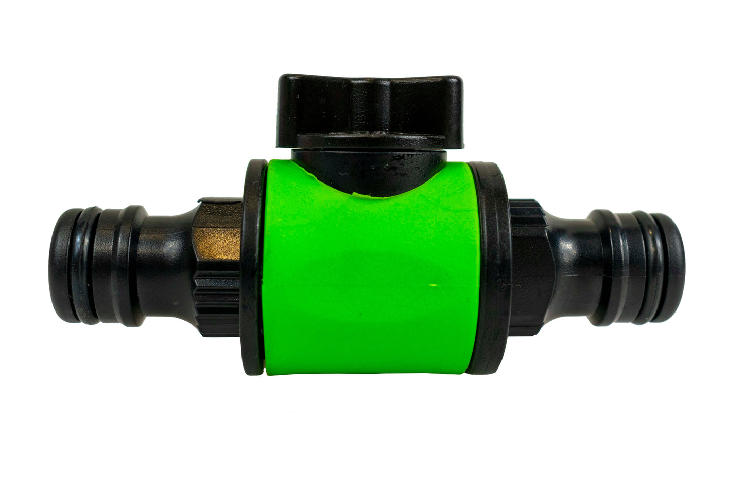 In-Line Valve with Quick Connectors - 6 Piece Set, Green & Black