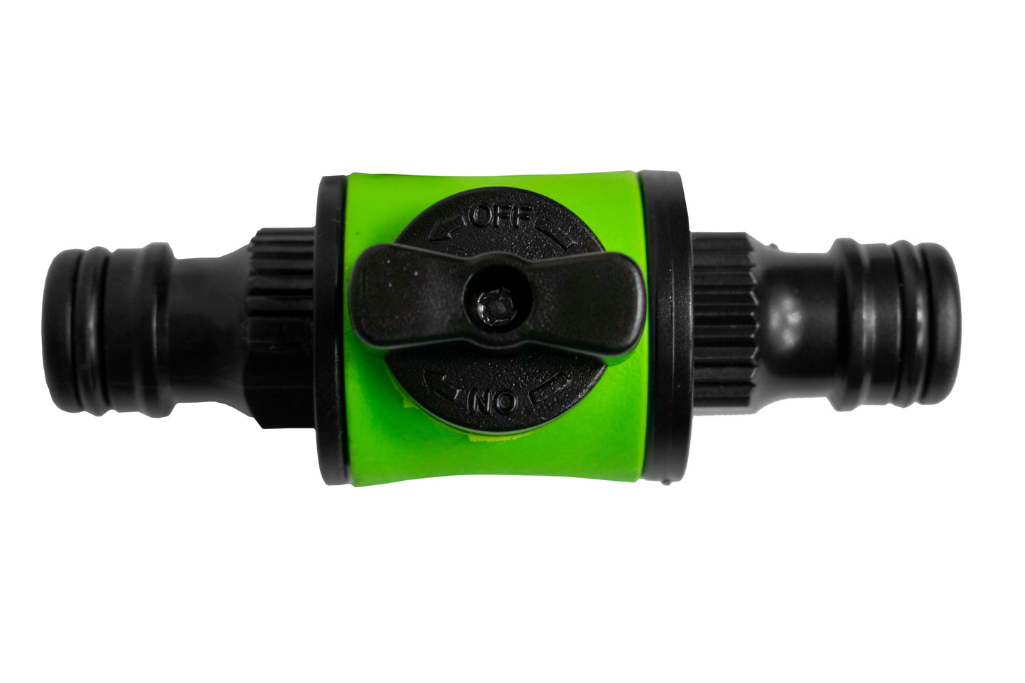 In-Line Valve with Quick Connectors - 6 Piece Set, Green & Black
