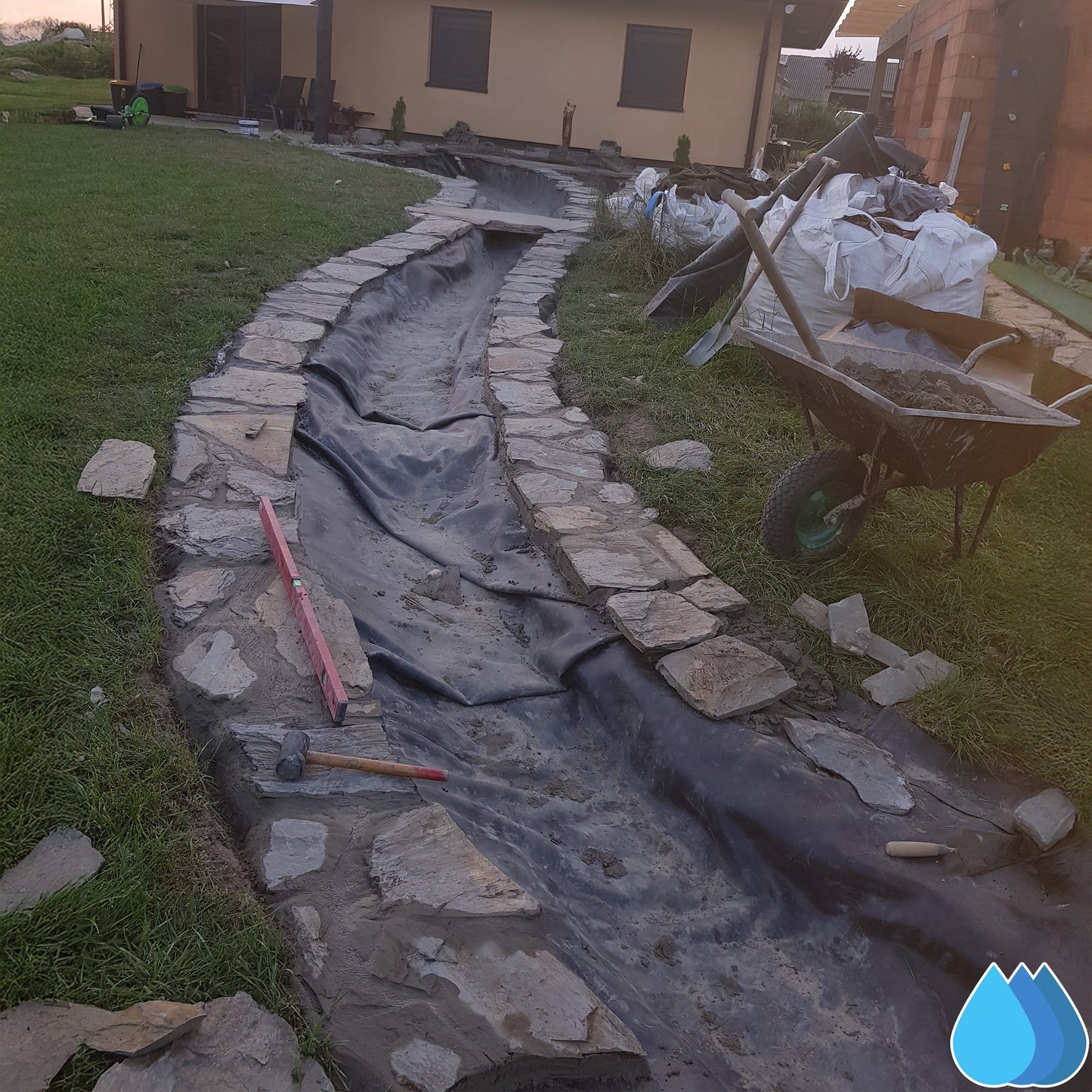 10m x 10m EPDM Rubber Pond Liner, 900 GSM