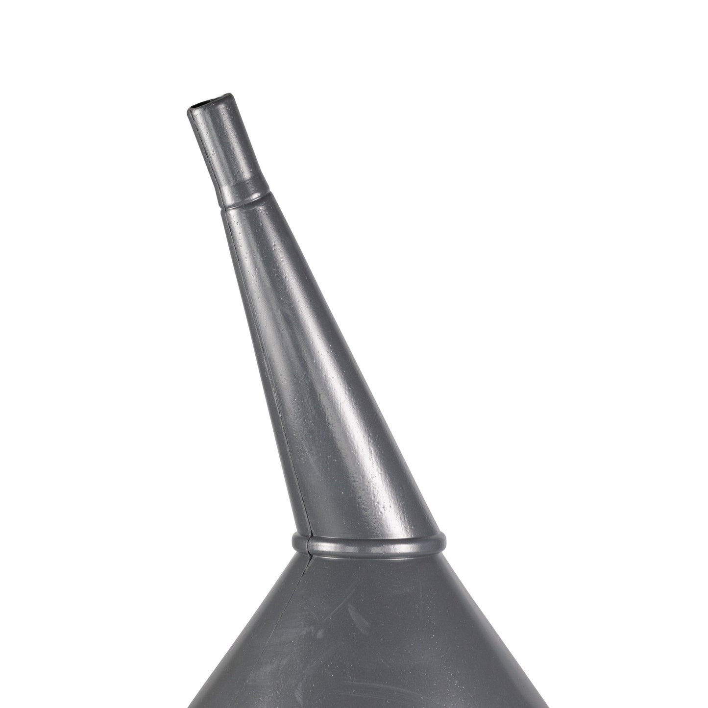 21cm Wide Mouthed Fuel Funnel with Angled Spout, Grey