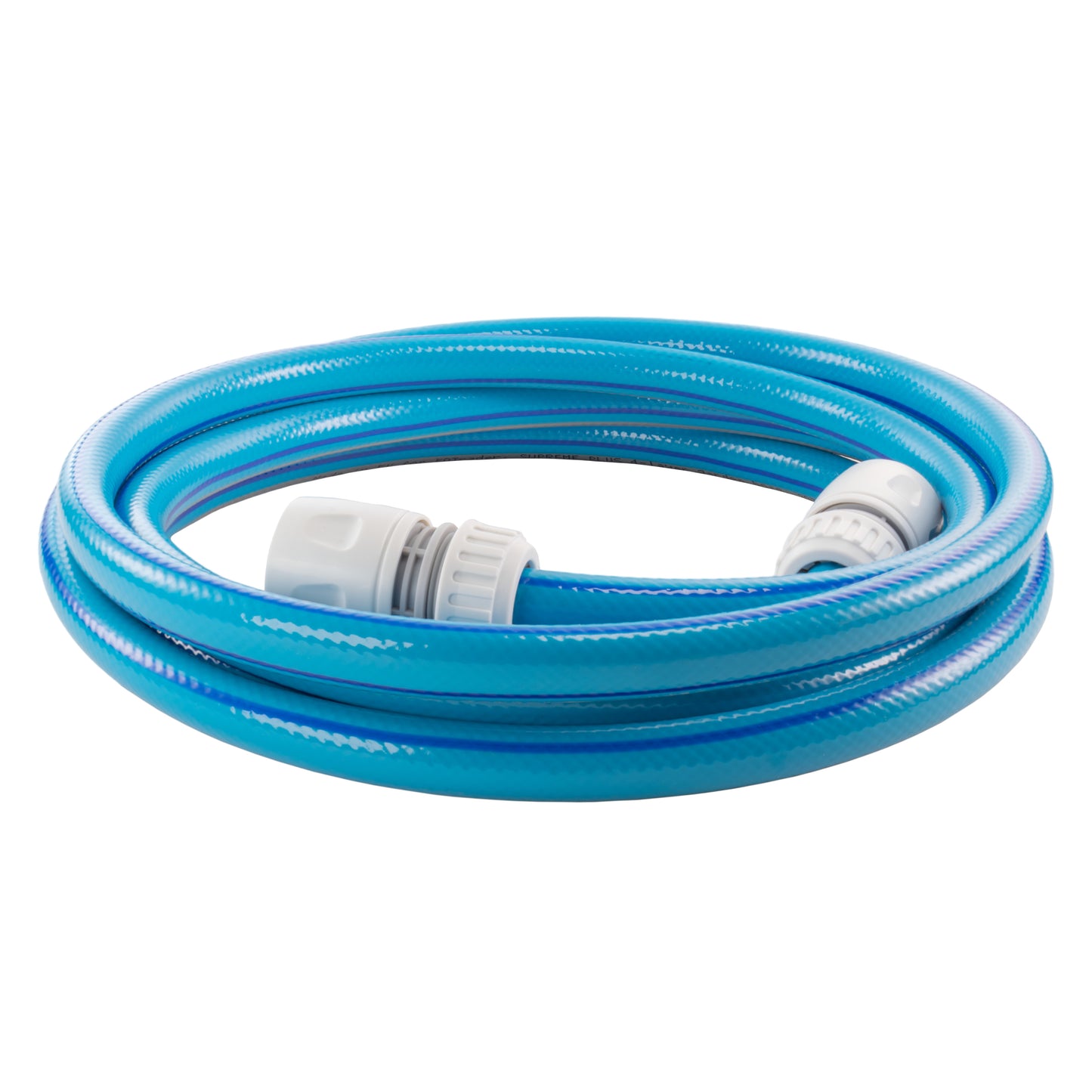 100m Supreme Plus 1/2" Blue Garden Hose Pipe with Connectors