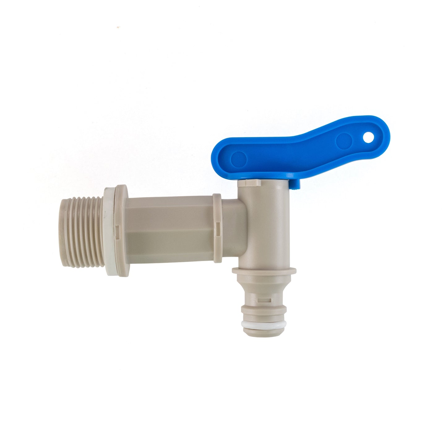 PP Quick Connector Tap with Washer, 3/4" BSP