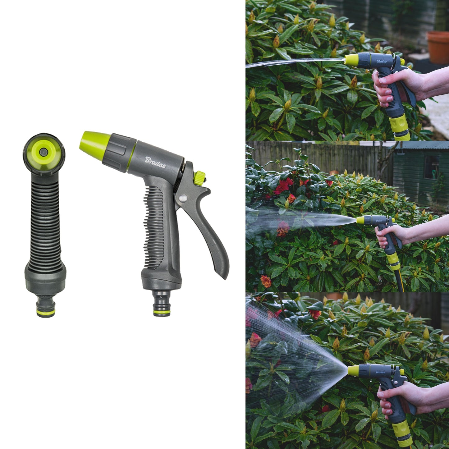 Grey & Lime Adjustable Flow Water Sprayer, LE5101