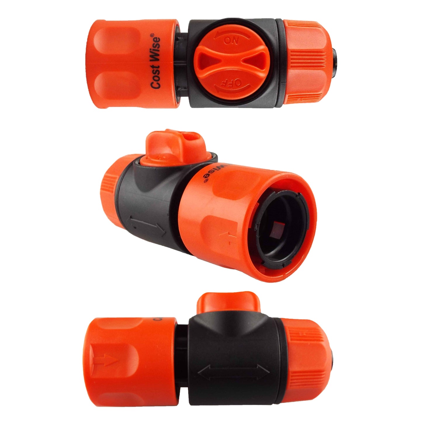 Female Hosepipe to Quick Connector Valve, Black