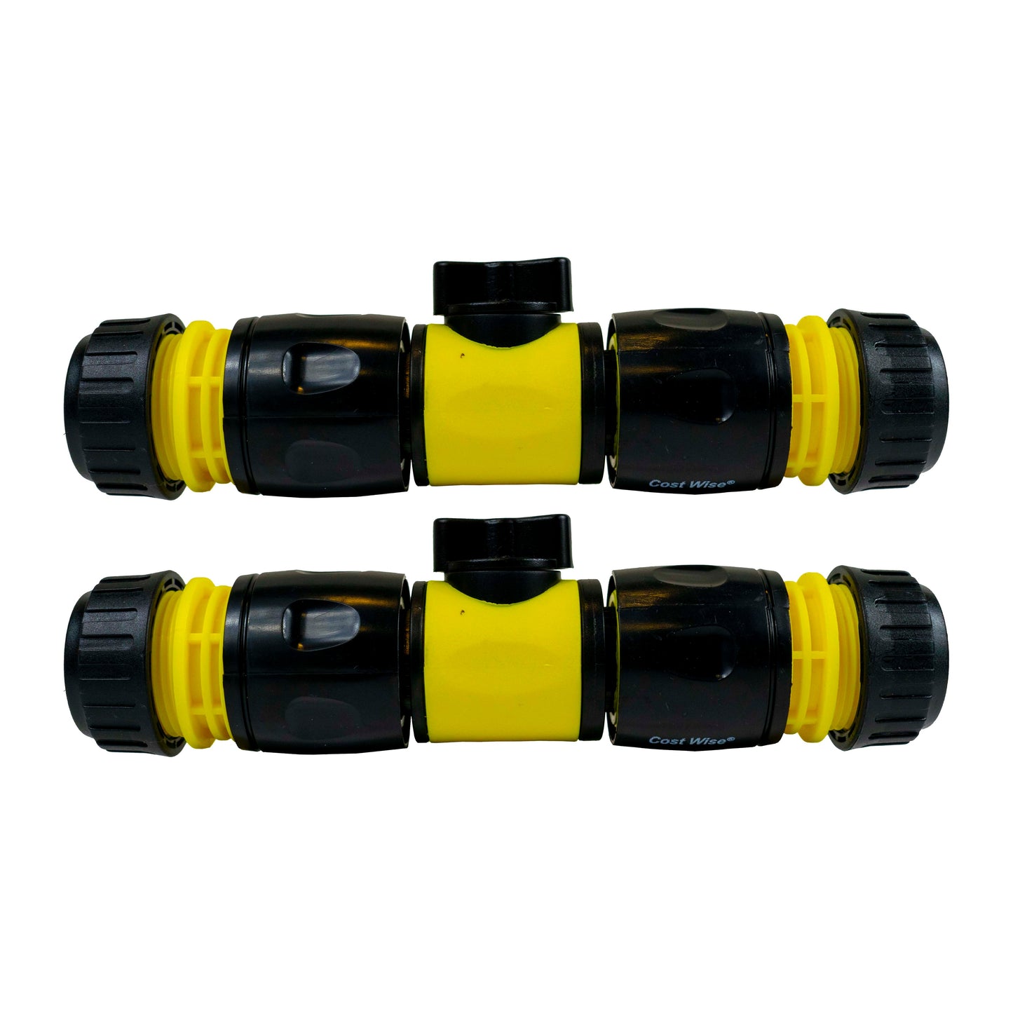 In-Line Valve with Quick Connectors - 6 Piece Set, Yellow