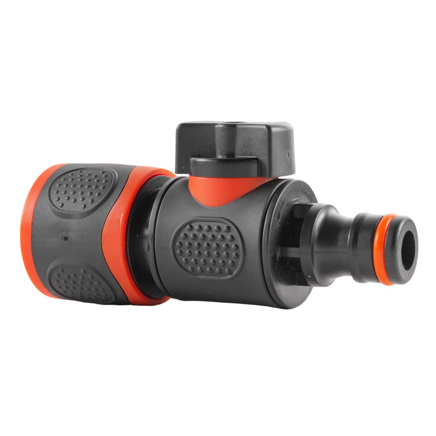 Male To Female Quick Connector Valve, Soft Touch Black