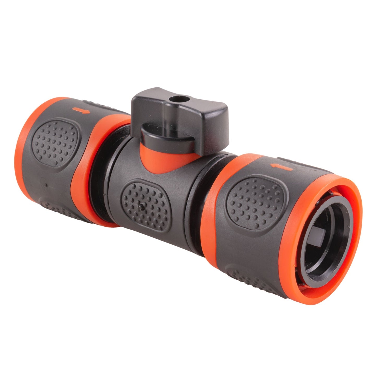 Female Quick Connector Valve, Soft Touch Black