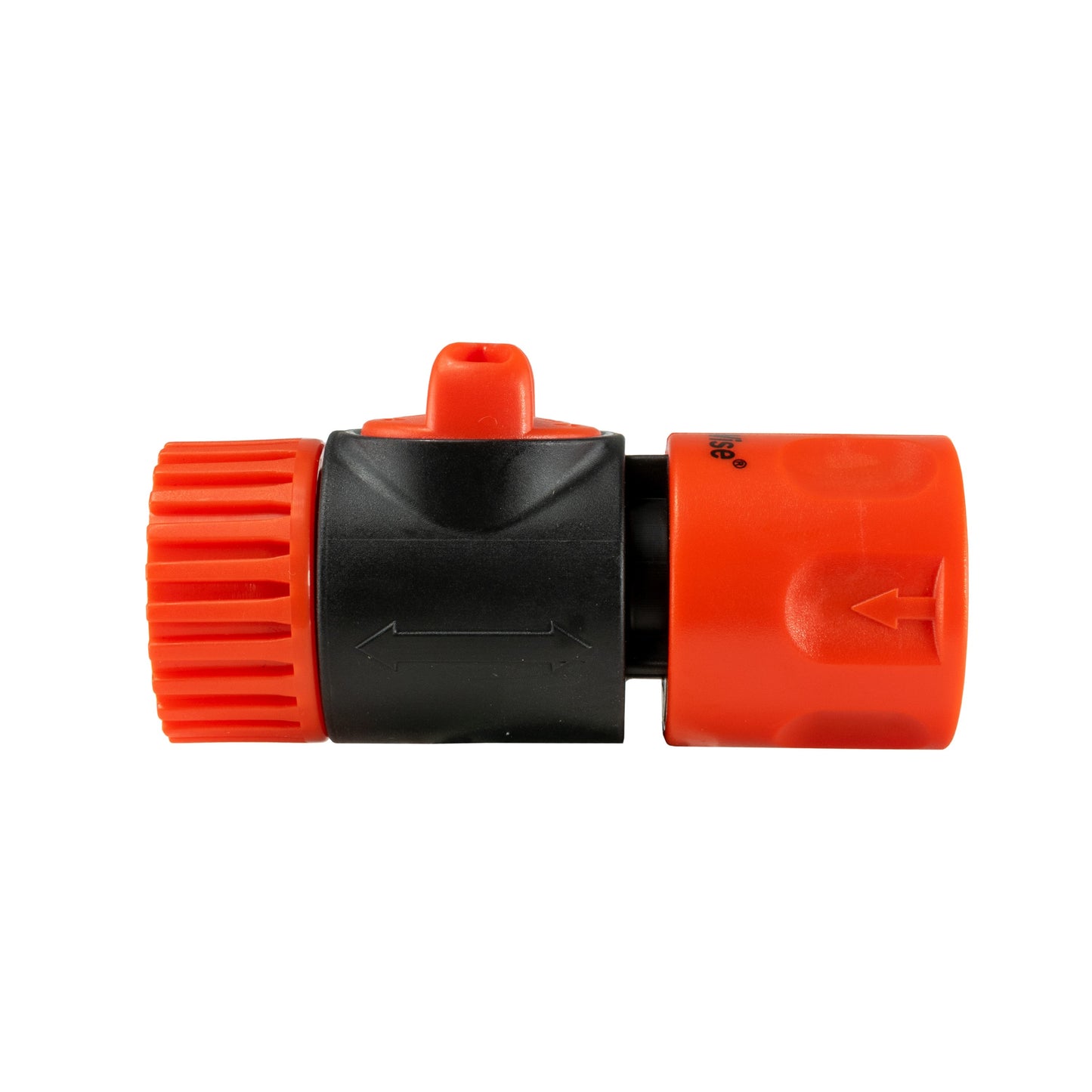 3/4" BSPF to Hosepipe Tap Connector with Valve, Black