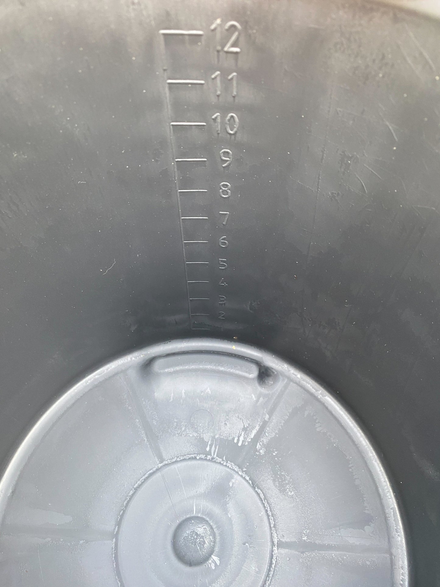 Black Multipurpose Bucket with Handle, 12 Litres