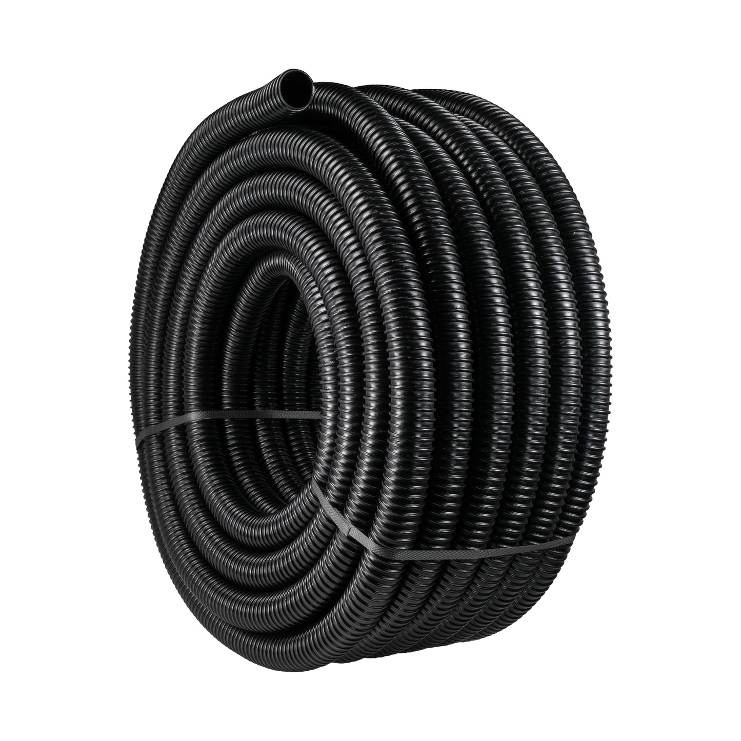 38MM (1.5") BLACK CORRUGATED FLEXIBLE POND HOSE PUMP GARDEN PIPE FISH MARINE