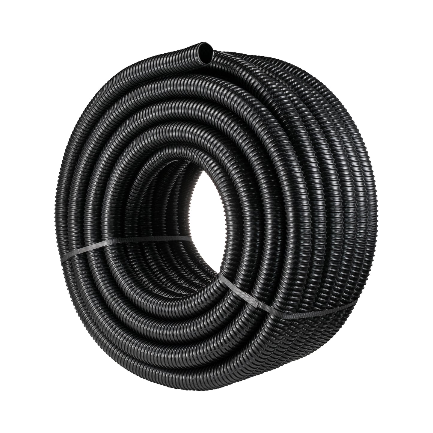 38MM (1.5") BLACK CORRUGATED FLEXIBLE POND HOSE PUMP GARDEN PIPE FISH MARINE