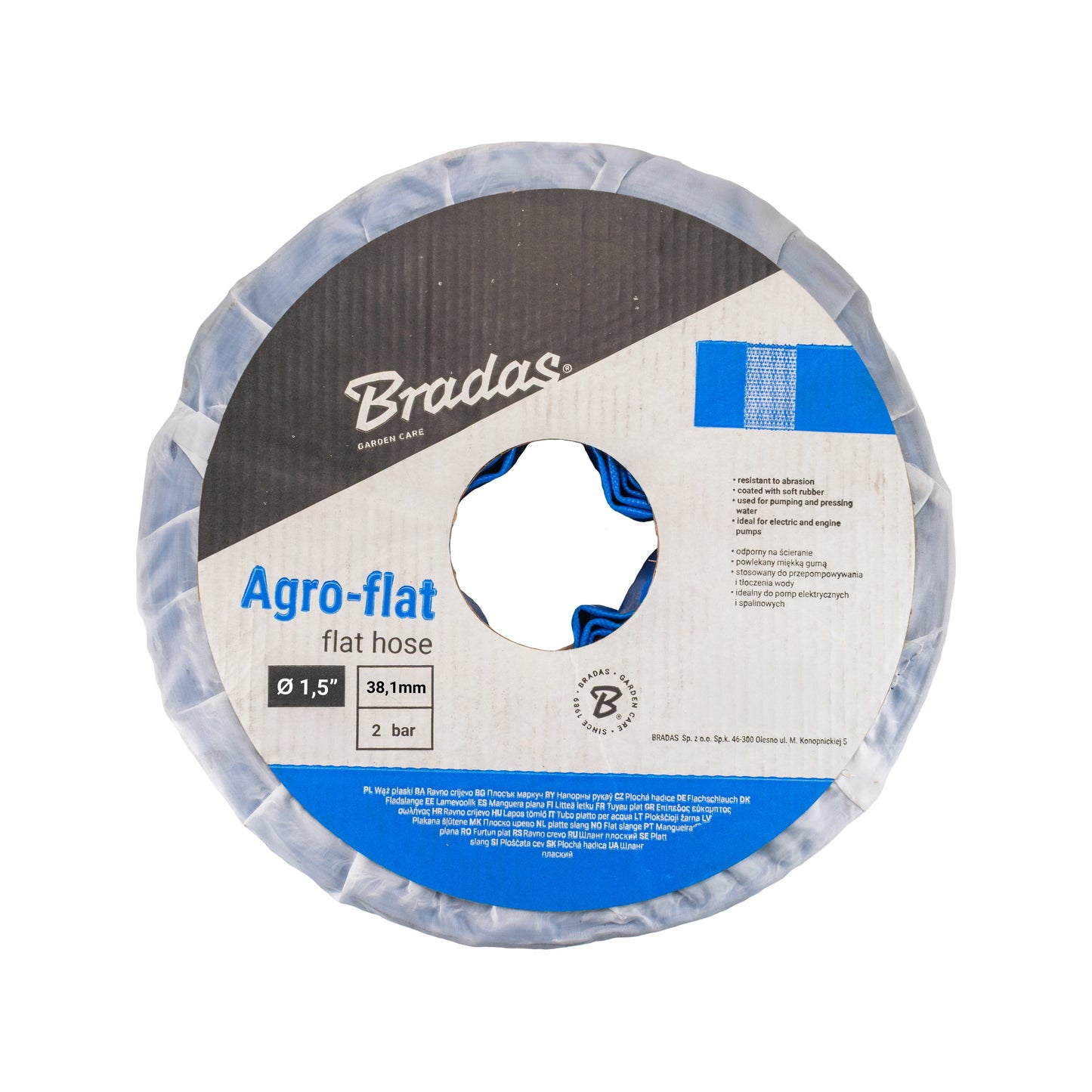 1.5" PVC Lay Flat Discharge Hose, 2-6 BAR