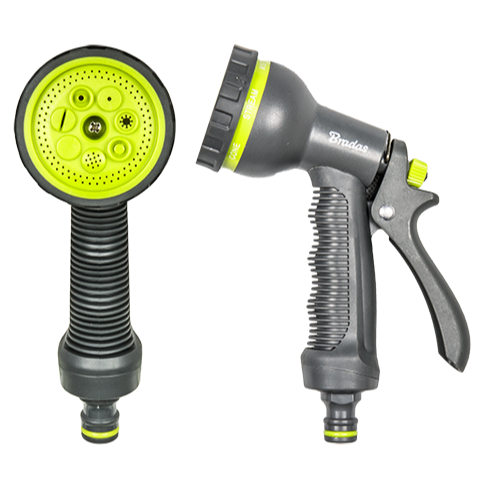 Grey & Lime 7-Pattern Multi Water Sprayer, LE5102