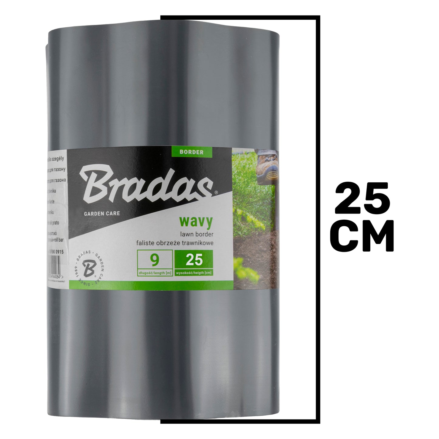 Garden LAWN EDGING, Border Wall, PATH Fence, 10cm, 15cm, 20cm, 25cm Heights