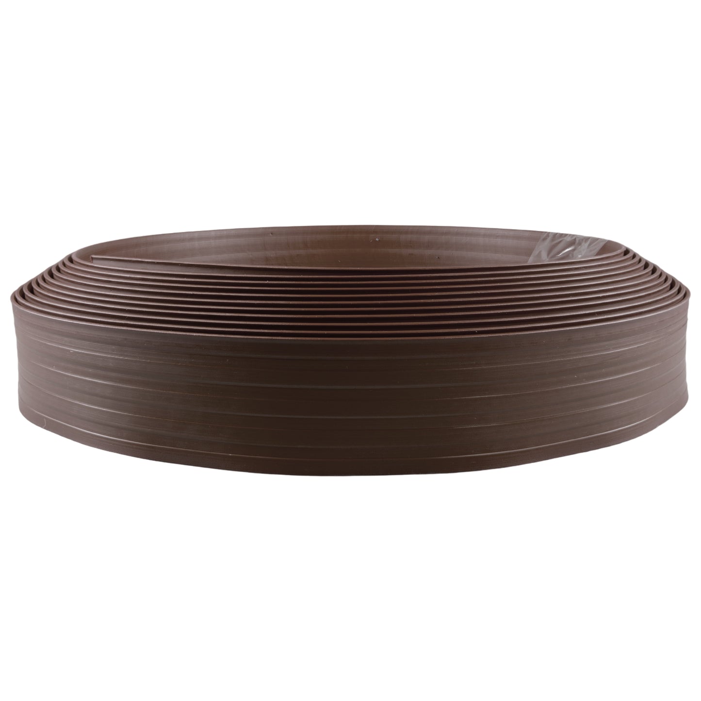 Brown Curved Lawn Edging Set with Pegs, 60mm Height