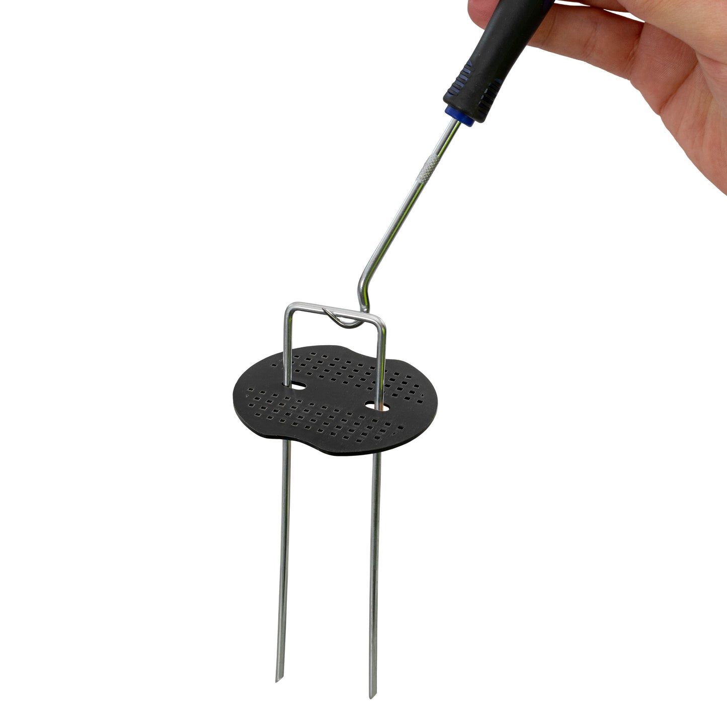 6" Weed Matting Pegs & Securing Washer, Red Tool