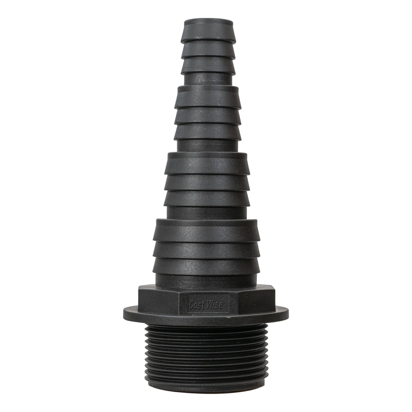 Stepped Barbed Connector for 20mm/ 25mm/ 32mm/ 40mm Hose, 1.5" BSPM
