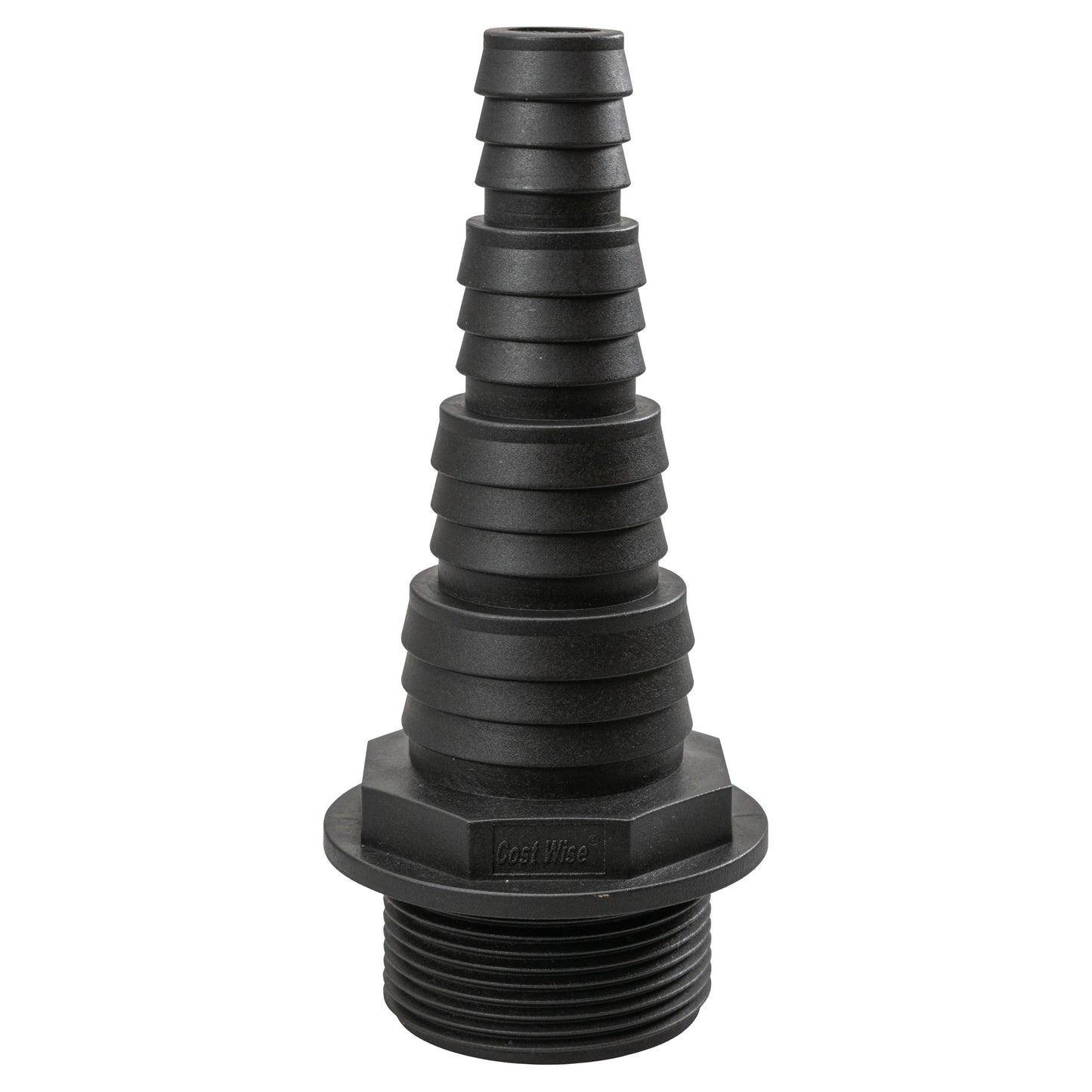Stepped Barbed Connector for 20mm/ 25mm/ 32mm/ 40mm Hose, 1.5" BSPM