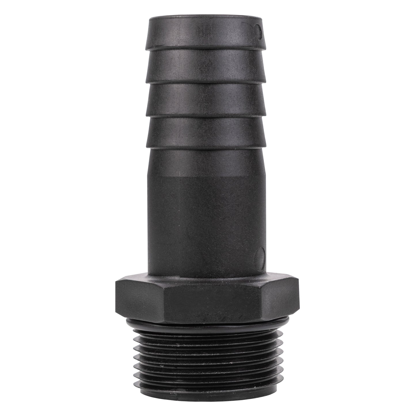 Stainless Steel Ball PP Valve & Barbed Outlet, 1.25"