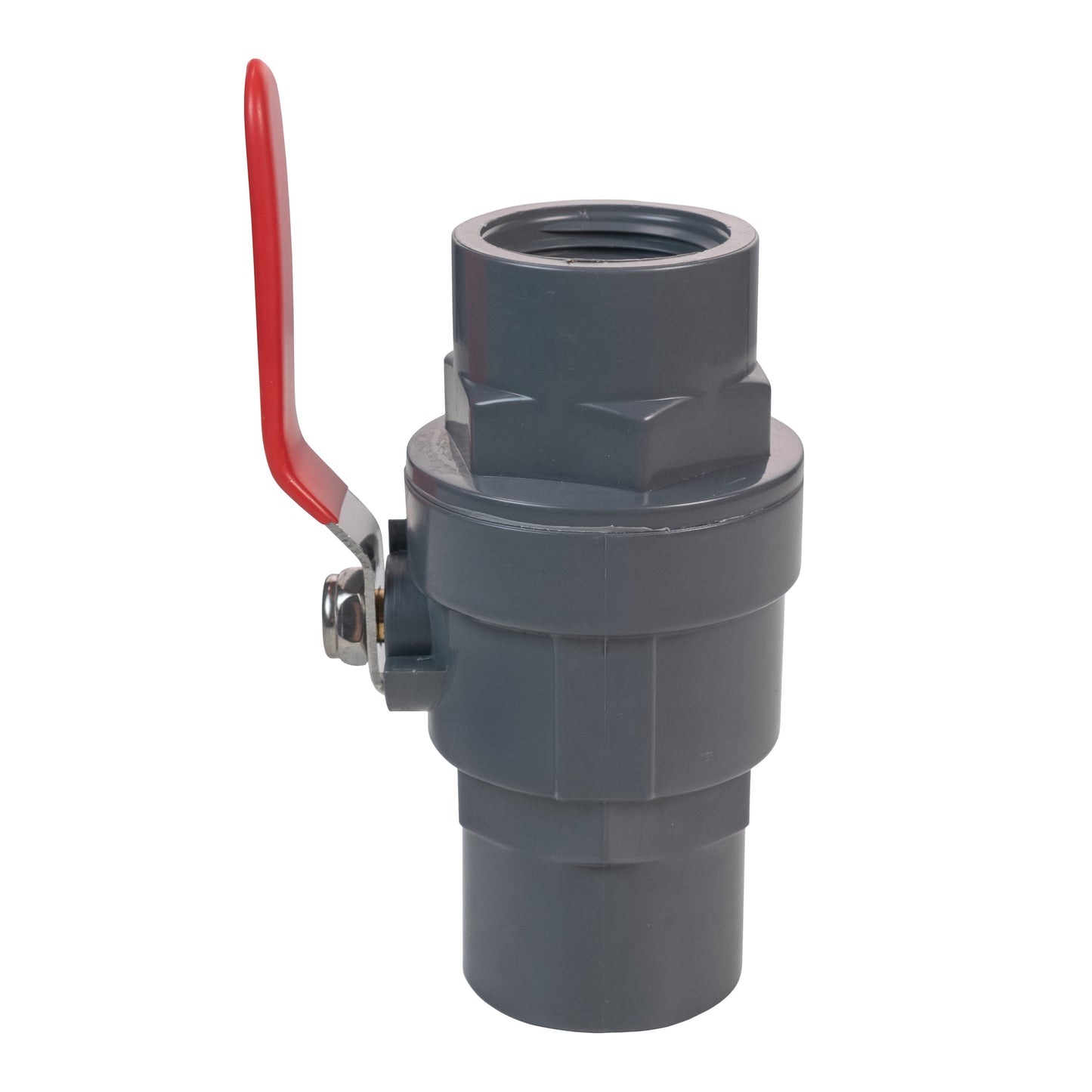 Stainless Steel Ball PP Valve & Barbed Outlet, 1.25"