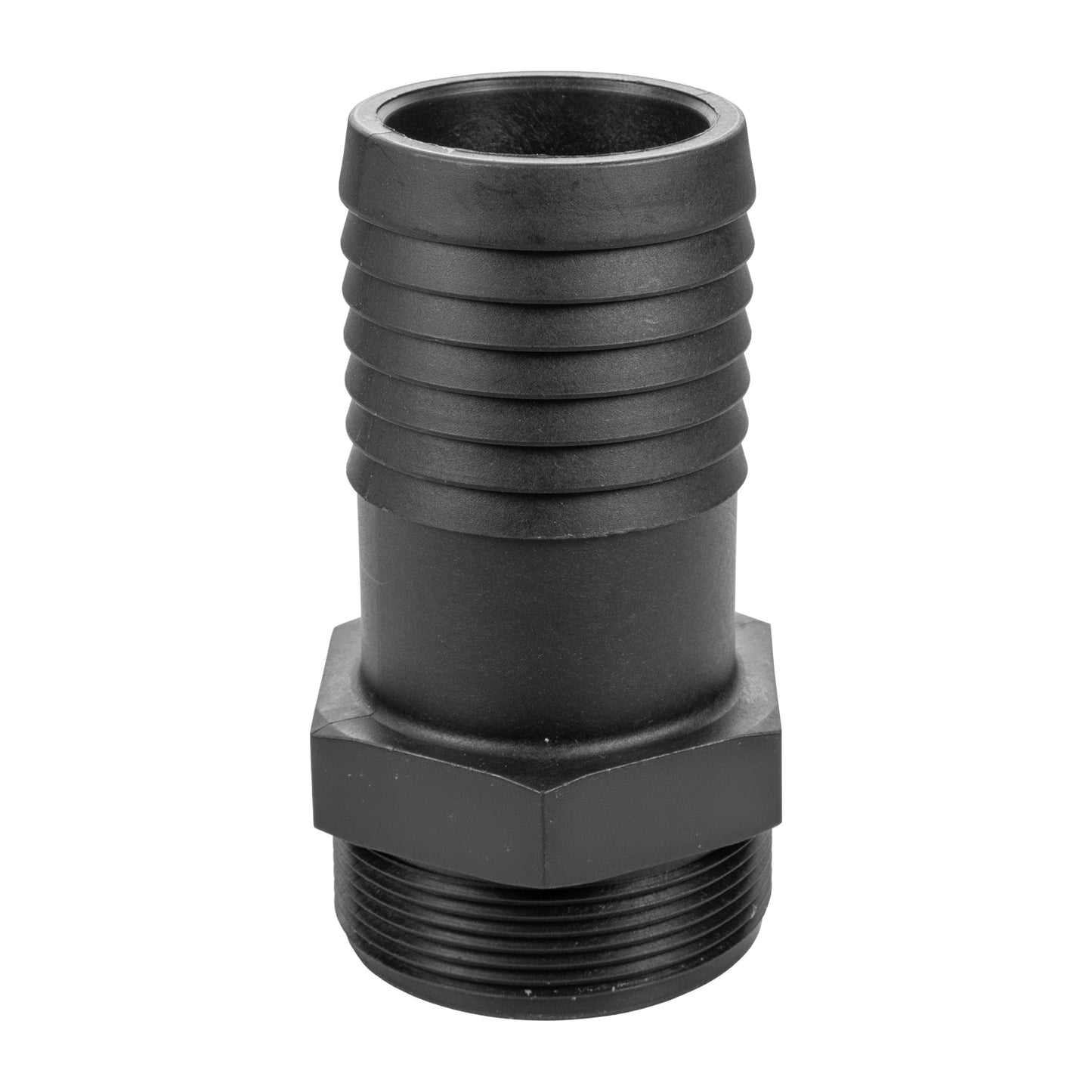 Stainless Steel Ball PP Valve & Barbed Outlet, 1.5"