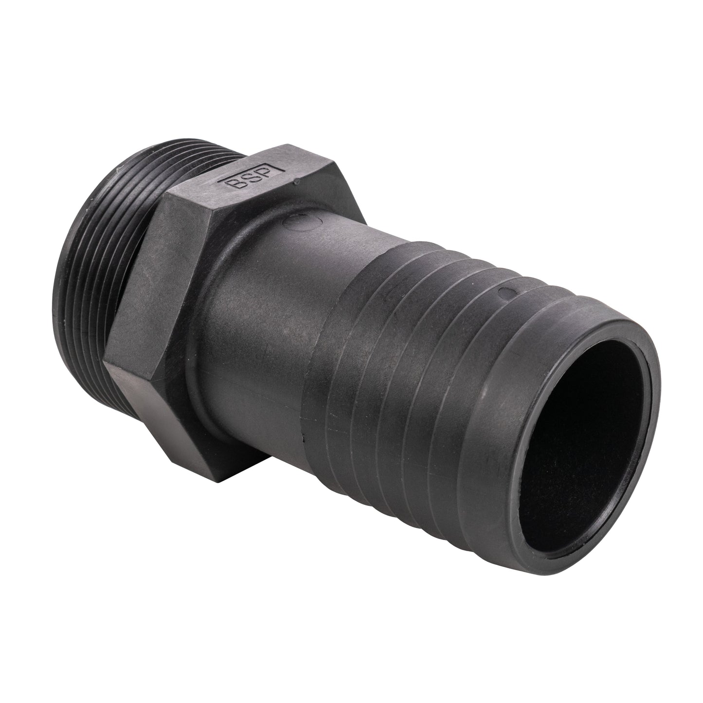 Stainless Steel Ball PP Valve & Barbed Outlet, 1.5"