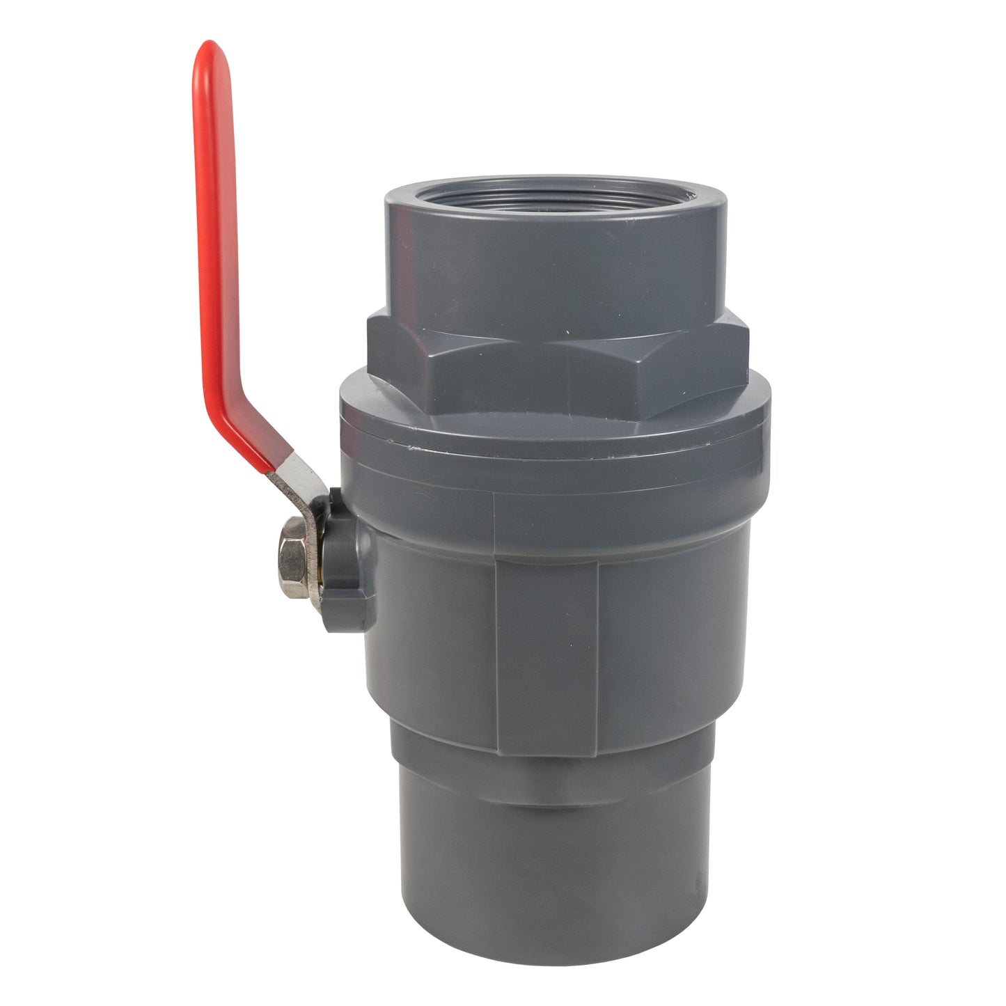 Stainless Steel Ball PP Valve & Barbed Outlet, 1.5"