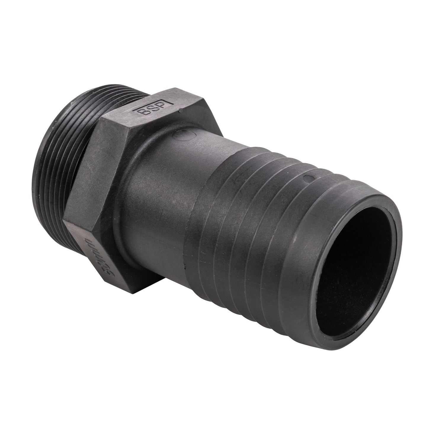 Stainless Steel Ball PP Valve & Barbed Outlet, 2"