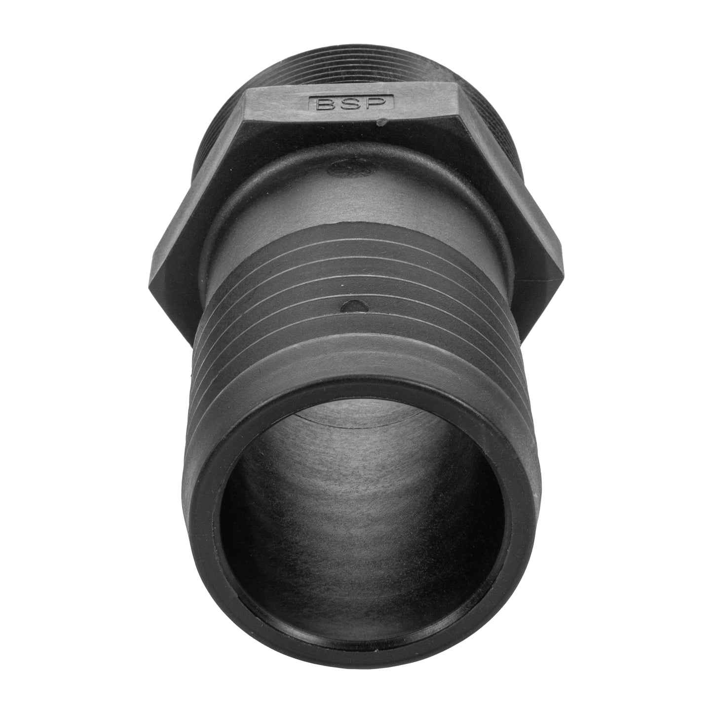 Stainless Steel Ball PP Valve & Barbed Outlet, 2"