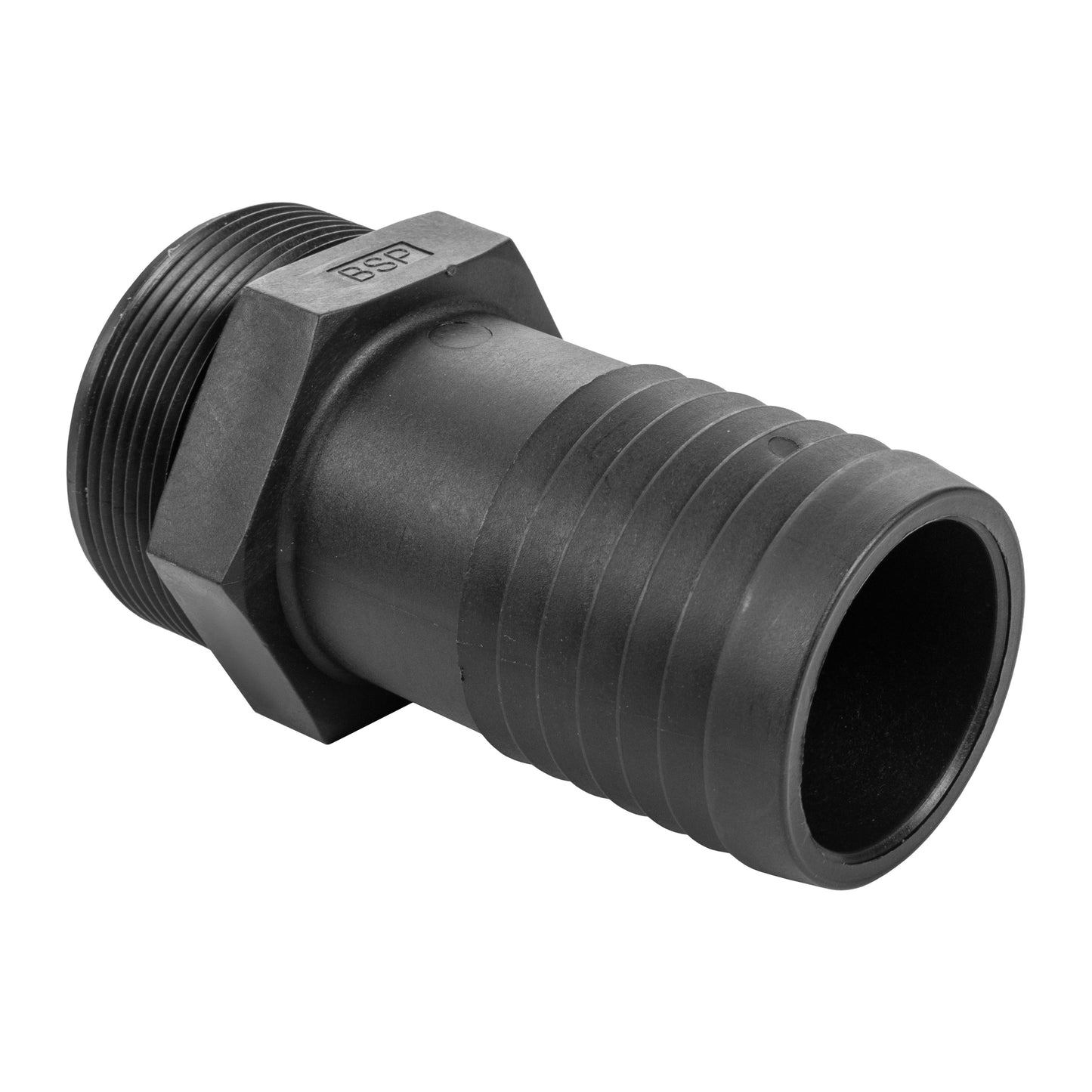 Stainless Steel Ball PP Valve & Barbed Outlet, 3"
