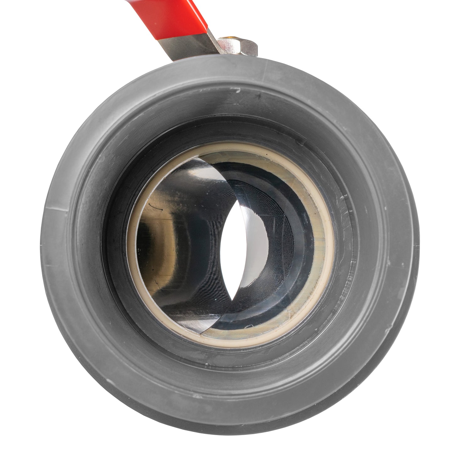 Stainless Steel Ball PP Valve & Barbed Outlet, 4"
