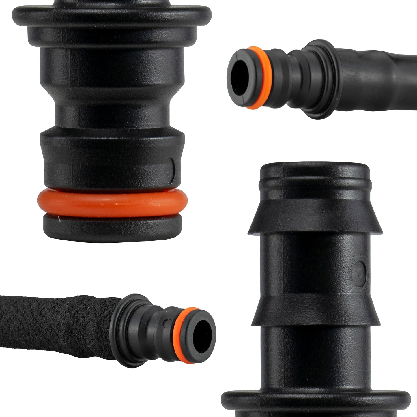 Irrigation 1/2" Barb to Hosepipe Male Quick Connector, Black