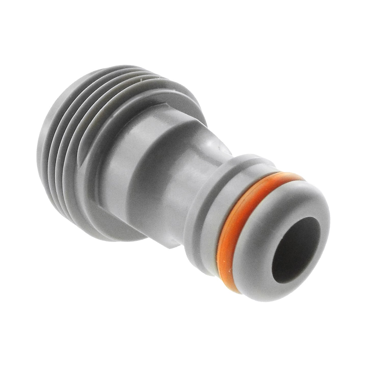 Male Tap Connector – 3/4” BSPM, Grey