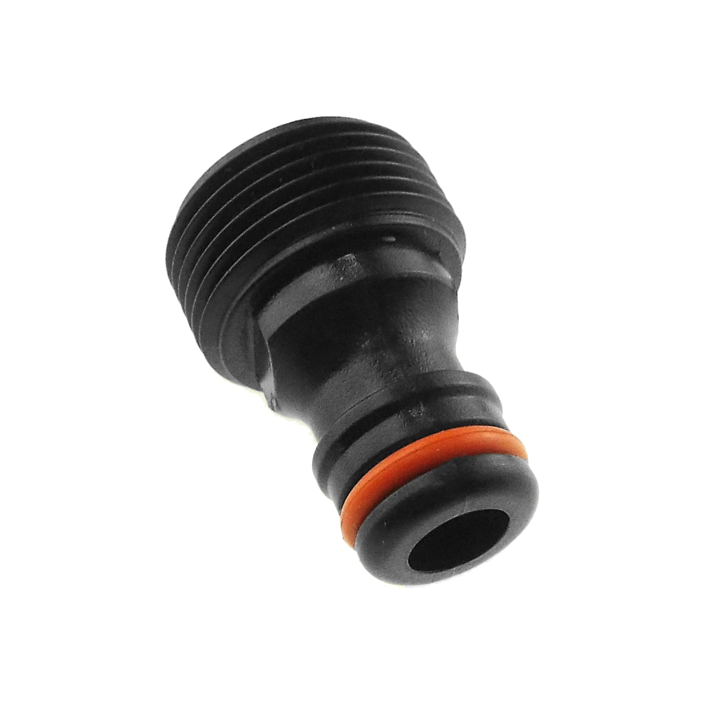 Male Tap Connector – 3/4” BSPM, Black